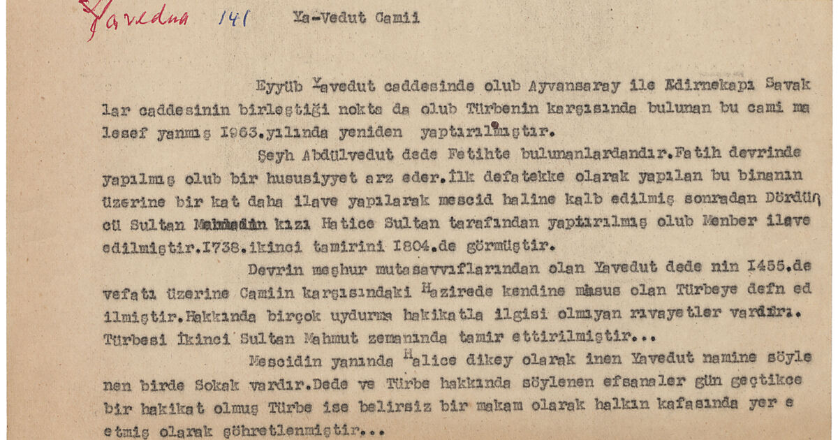 Istanbul Encyclopedia: Note titled 