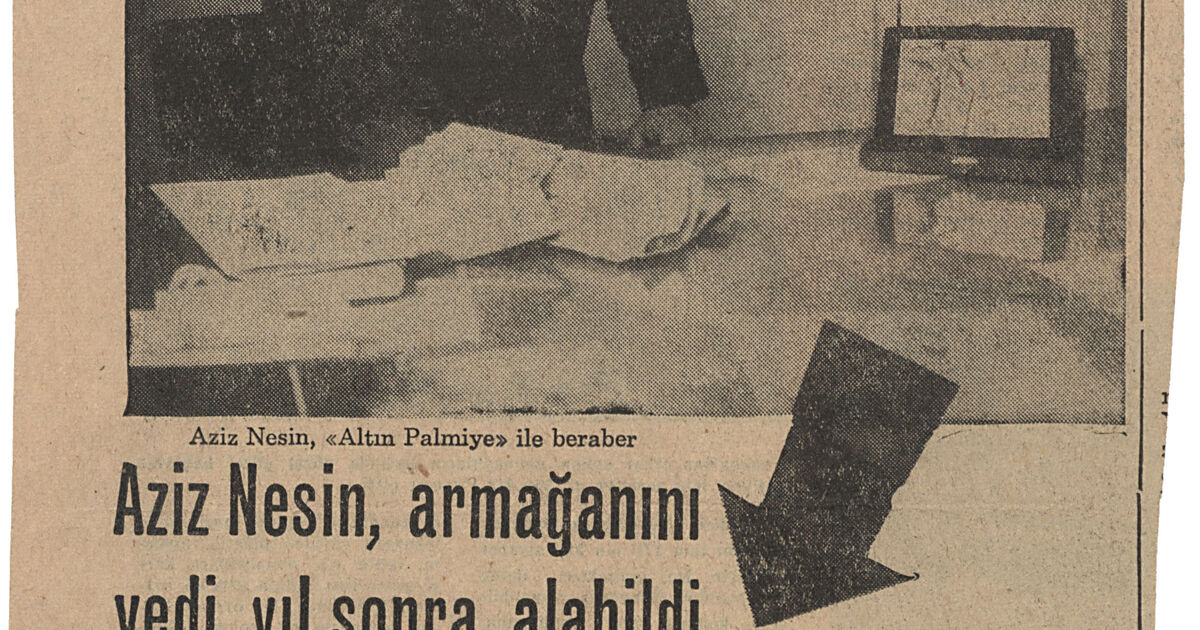 Istanbul Encyclopedia: Clipping about Aziz Nesin
