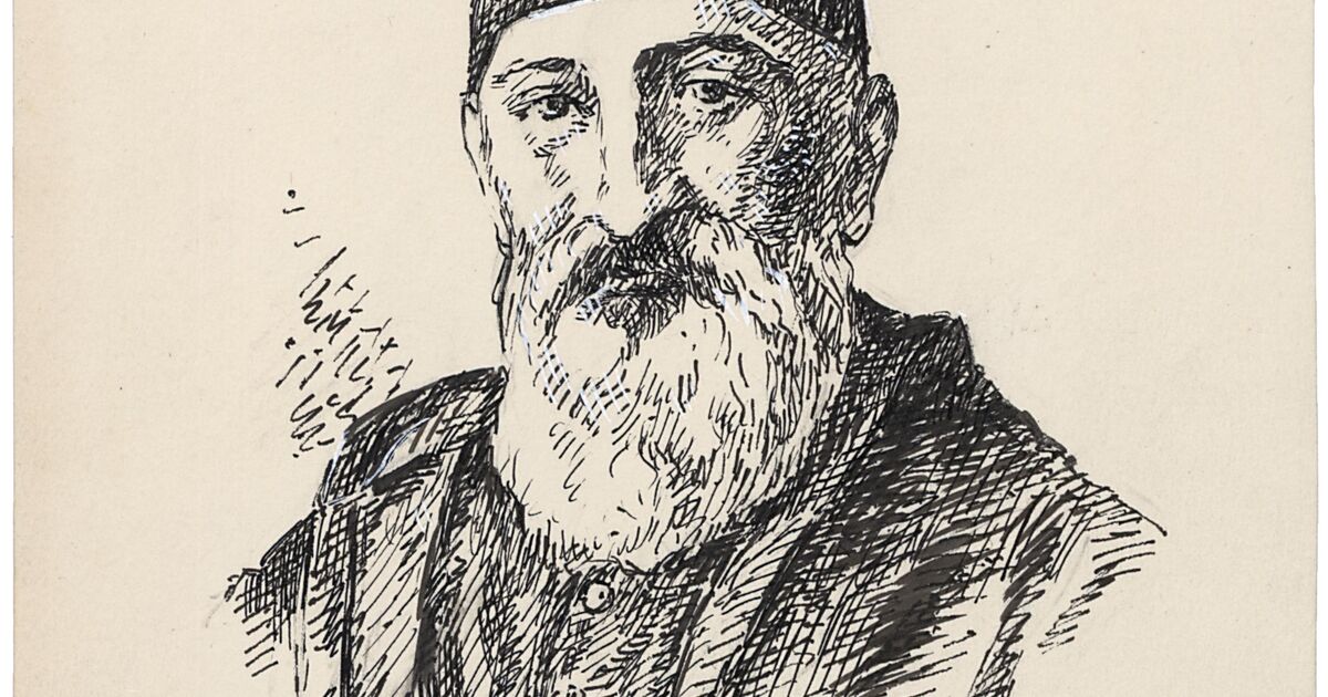 Ismail Drawing Istanbul Encyclopedia: Hakkı Paşa (İsmail) portrait drawing