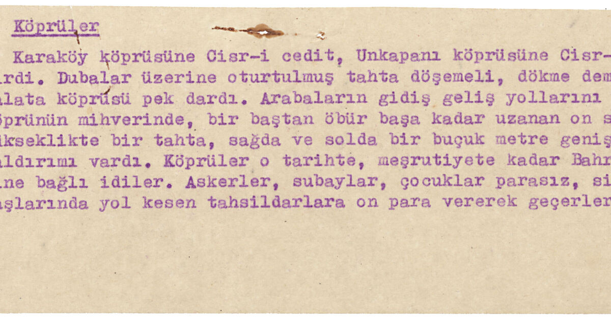 Istanbul Encyclopedia: Note titled 