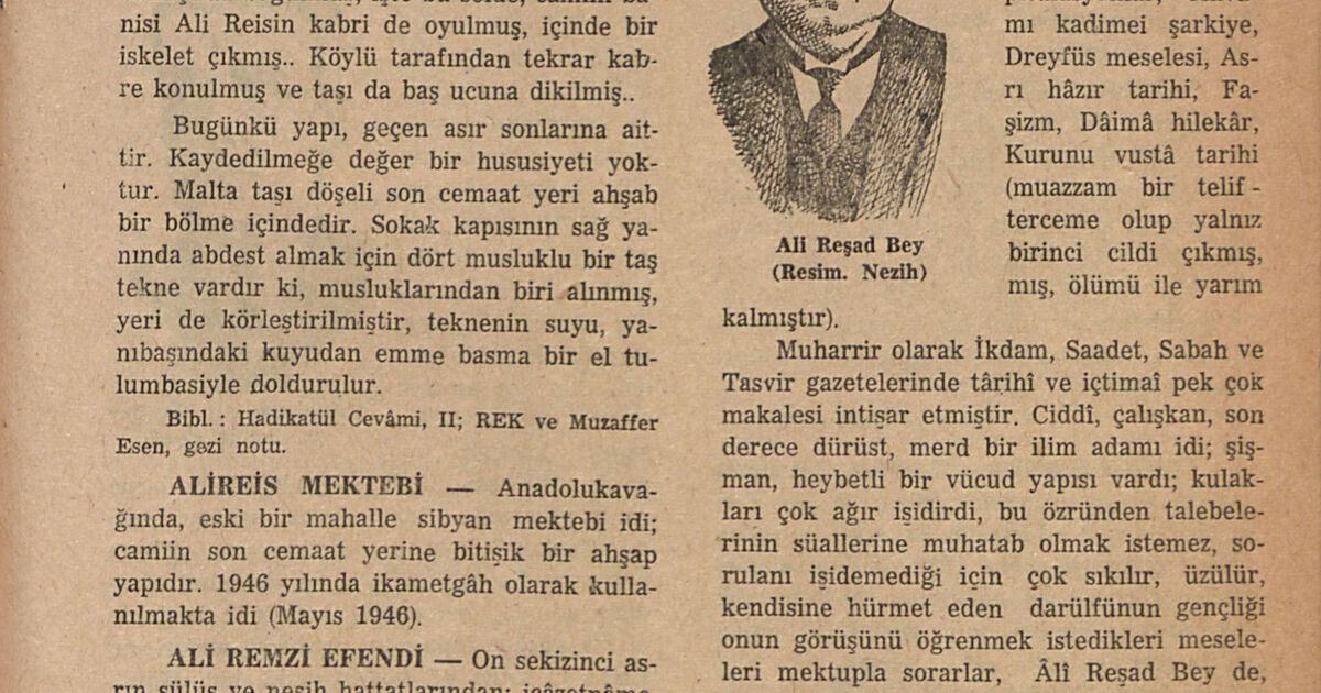 Istanbul Encyclopedia: ALİ RİFAT ÇAGATAY